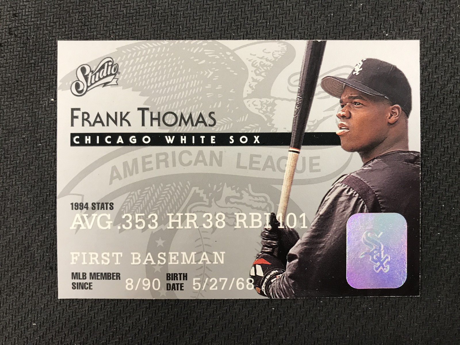 1995 Studio #1 Frank Thomas Chicago White Sox