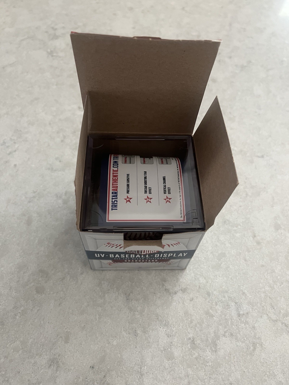 BallQube UV Baseball Display Case Clear Cube w/ Box, Signed by Roger Clemons