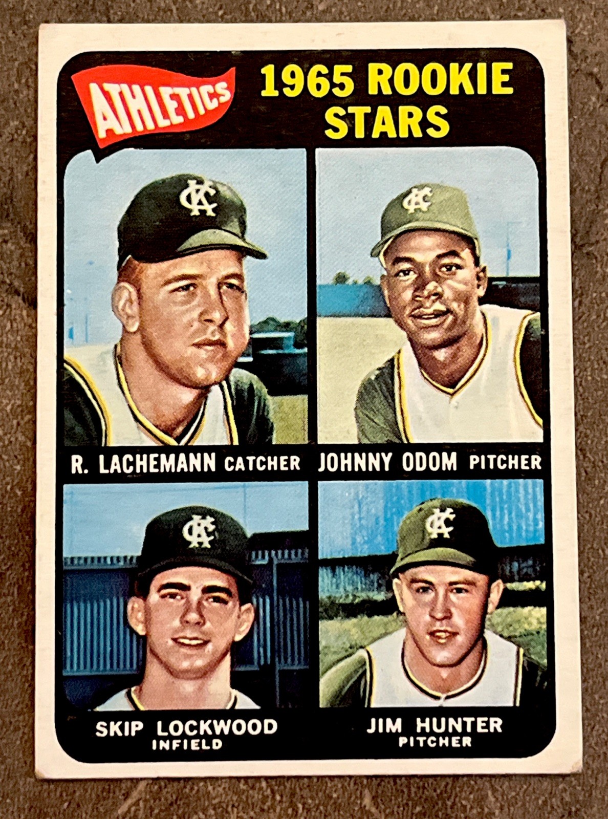 🟨🔥Jim Hunter🔥🟩1965 Topps #526 • Athletics • RC Vintage HOF Rookie Stars EX