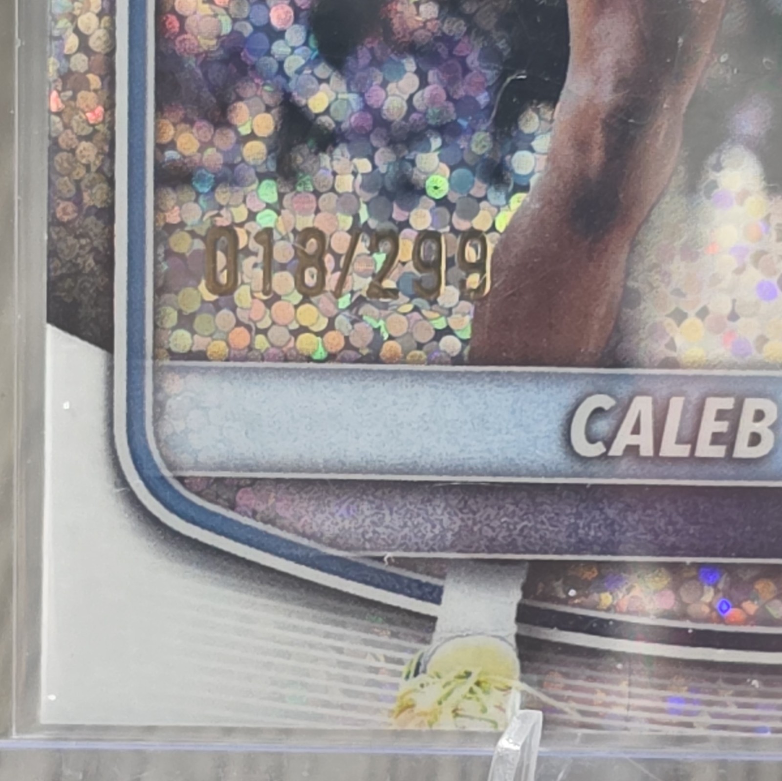 Topps 2025 Bowman Chrome U Caleb Wilson BCP-83 North Carolina Tar Heels 018 /299