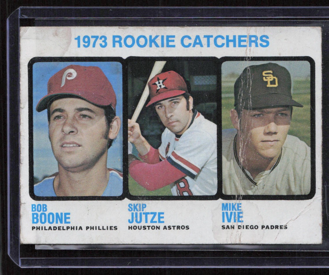 1973 Rookie Catchers (Bob Boone / Skip Jutze / Mike Ivie) RC 1973 Topps #613