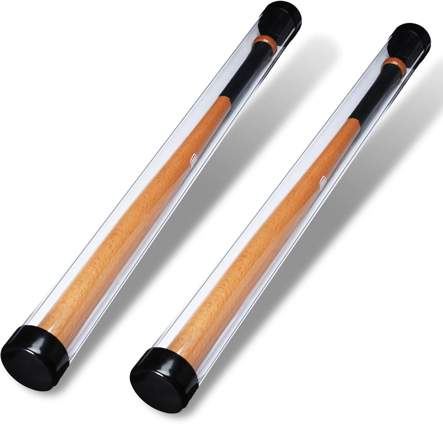 Baseball Bat Display Case – 36 Inch Protective Tube for Desk or Wall (2 Sets)