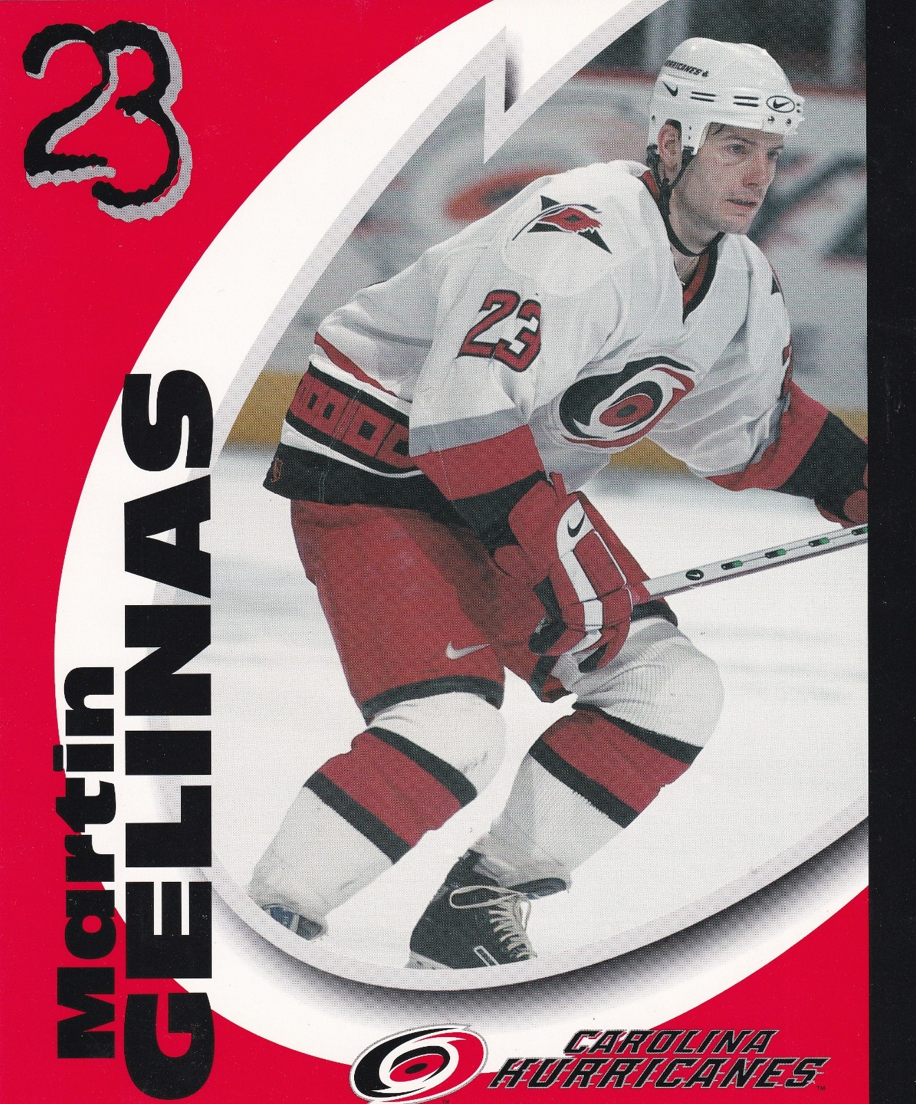 Carolina Hurricanes Program Line-up Cards Various Years Aho Ward Staal