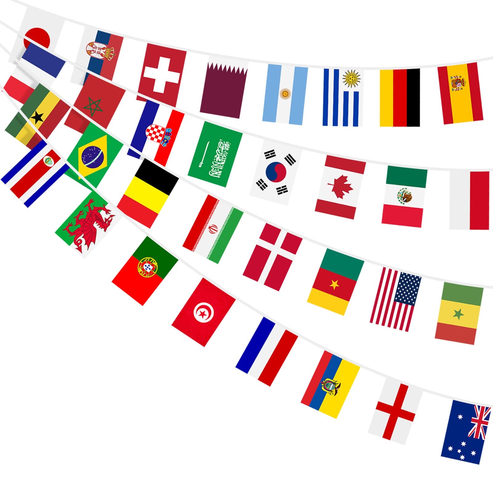 AhfuLife 32 Countries World 7.87 X 11.02 In-2 Packs, x in-2 Packs