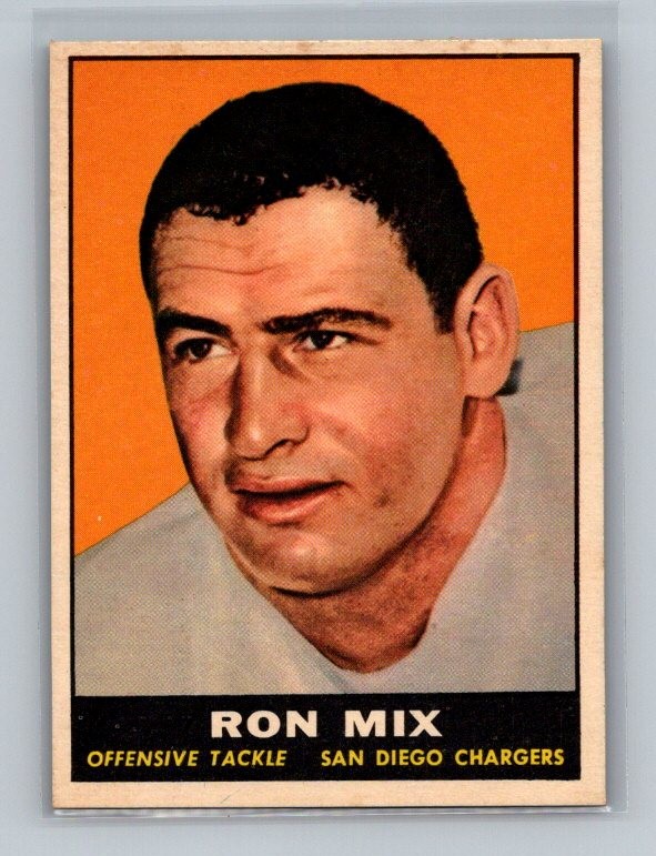 Ron Mix 1961 Topps #168 San Diego Chargers