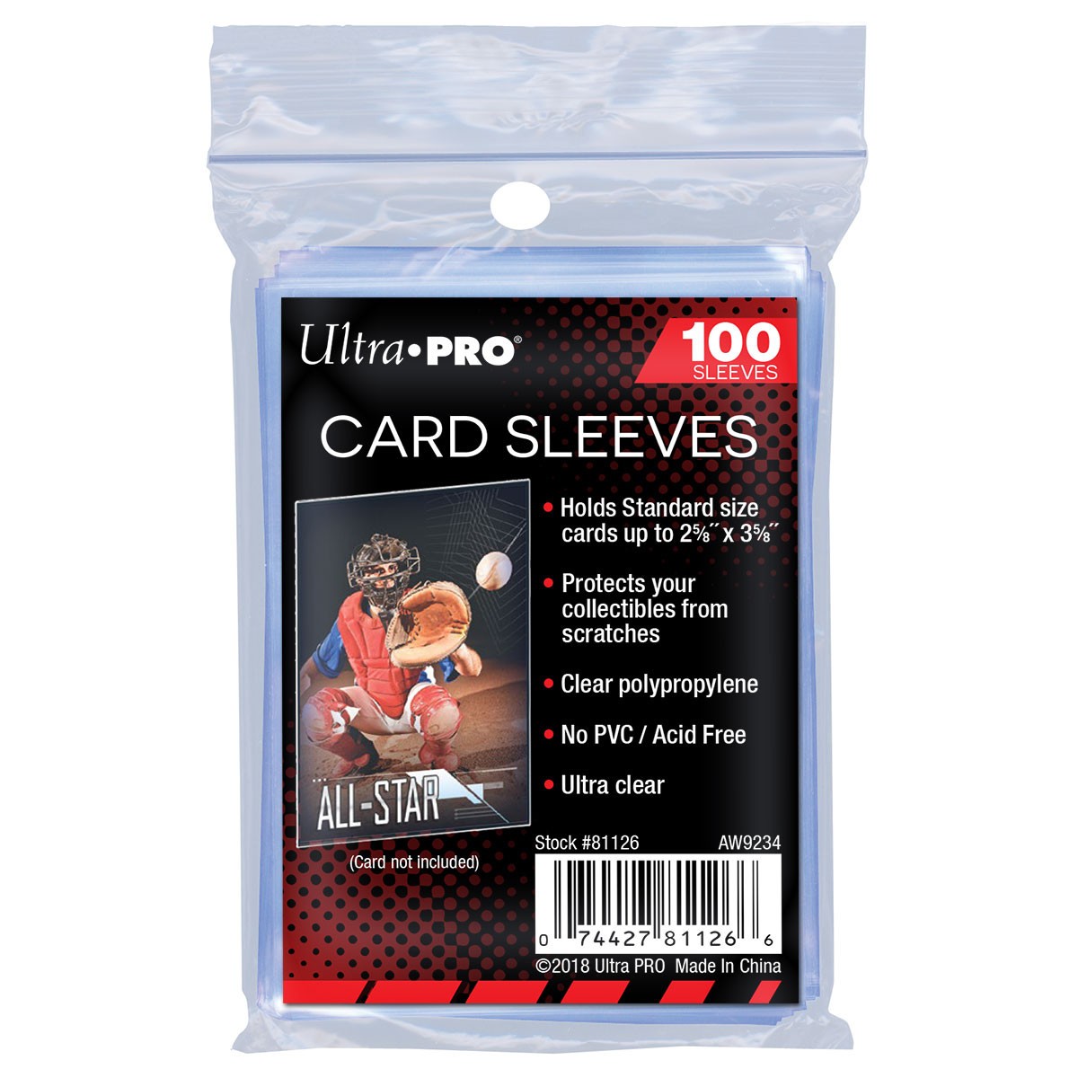 Ultra Pro Card Sleeves – (100 per pack)