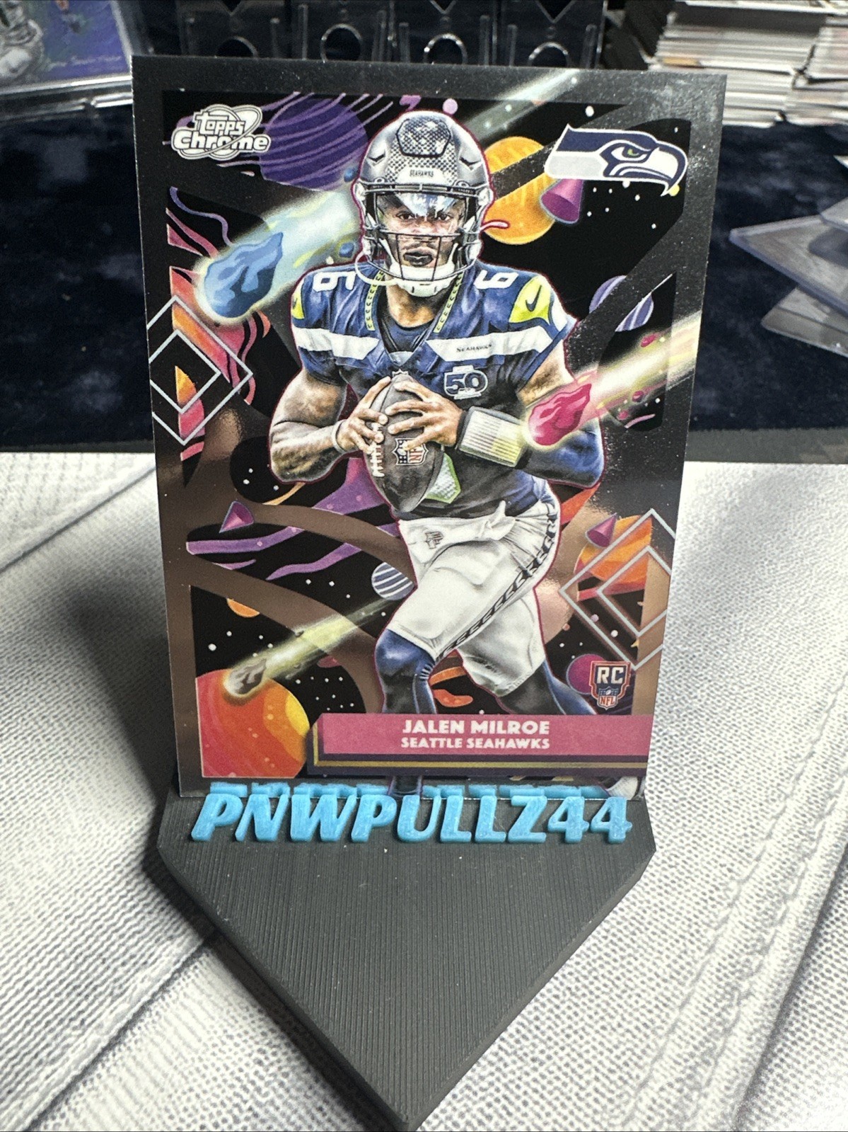 2025 Topps Cosmic Chrome Jalen Milroe RC Seattle Seahawks #191 QB