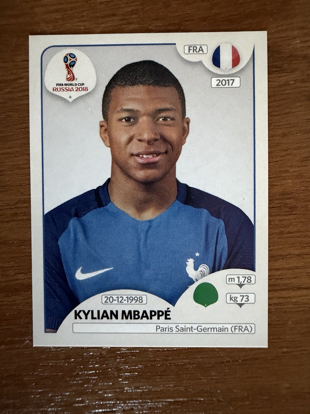2018 Panini World Cup Sticker Kylian Mbappe RC #197 Pink Back QTY USA Seller