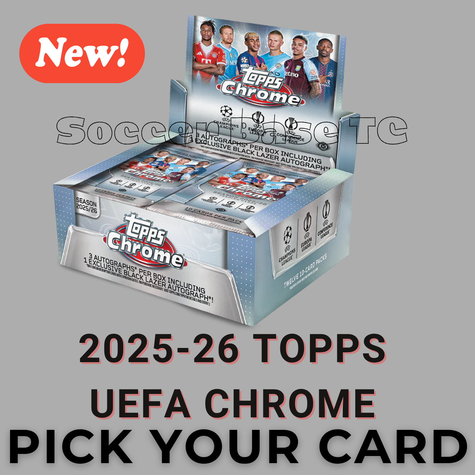 2025-26 Topps UEFA Chrome – Pick Your Card 1-200 COMPLETE YOUR SET