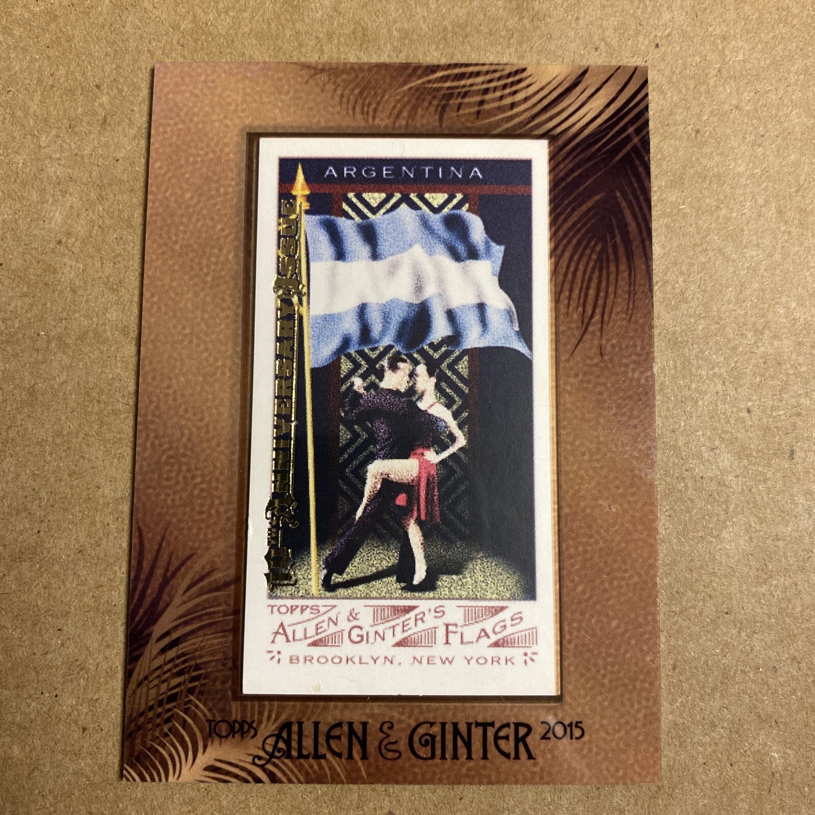 2015 Allen & Ginter 2007 Flags Of All Nations Argentina 10th Anniversary AA