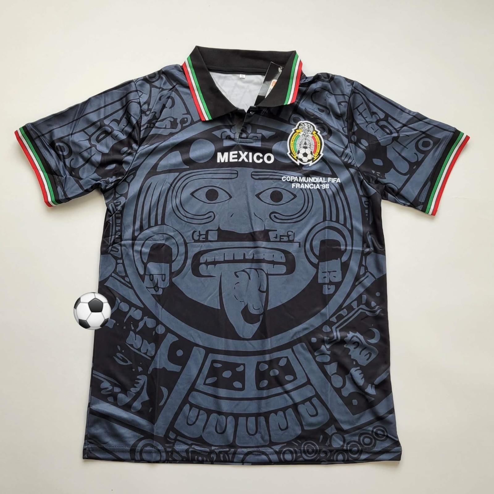 Mexico retro jersey black Color Futbol Jersey, playera umbranded