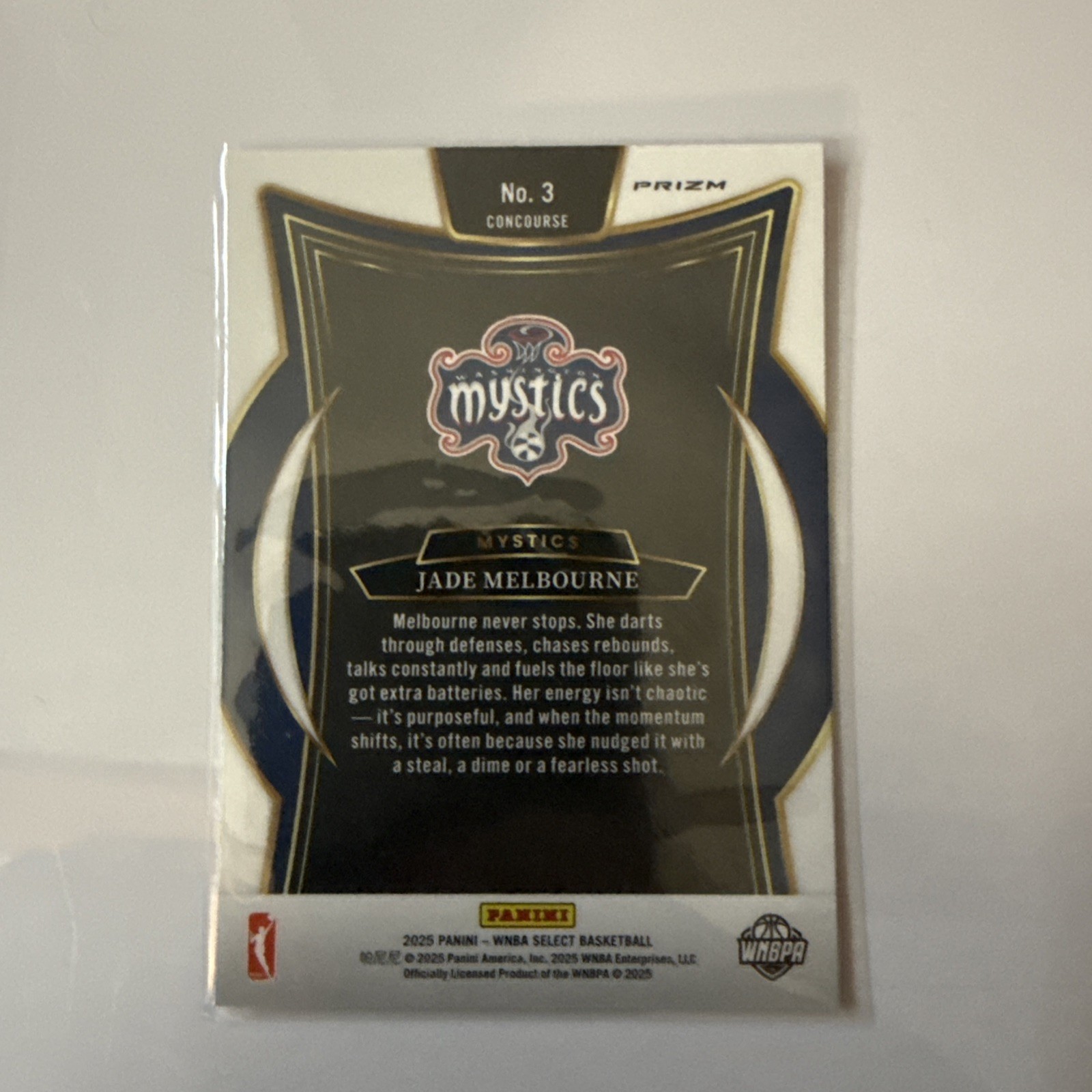 2025 Panini Select WNBA – Concourse Jade Melbourne #3 Pink Ice Prizm