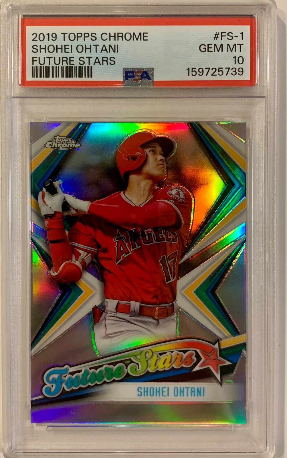 2019 Topps Chrome FUTURE STARS #FS-1 SHOHEI OHTANI PSA 10