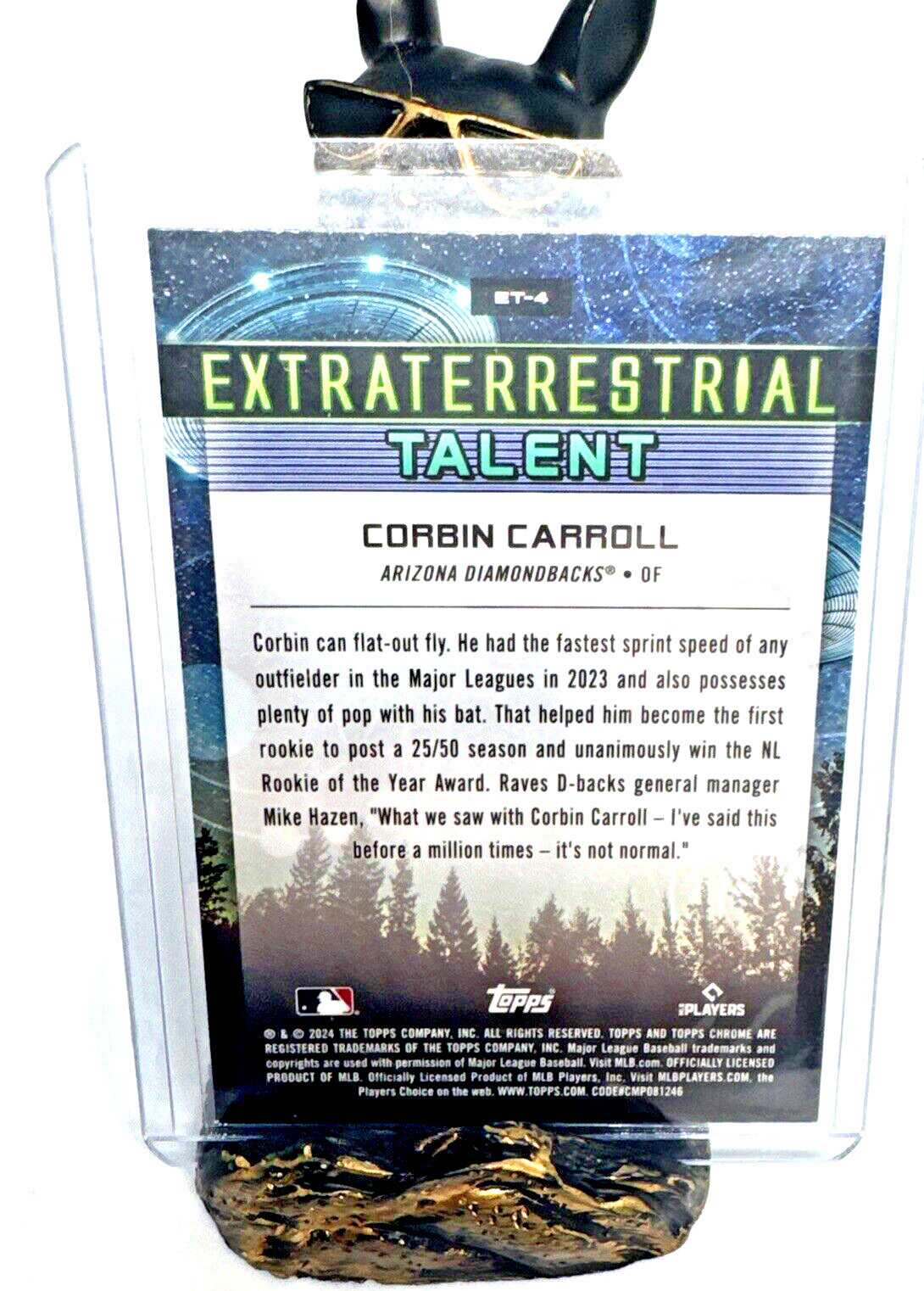 2024 Topps Cosmic Chrome #ET-4 Corbin Carroll Extraterrestrial Talent Refractor