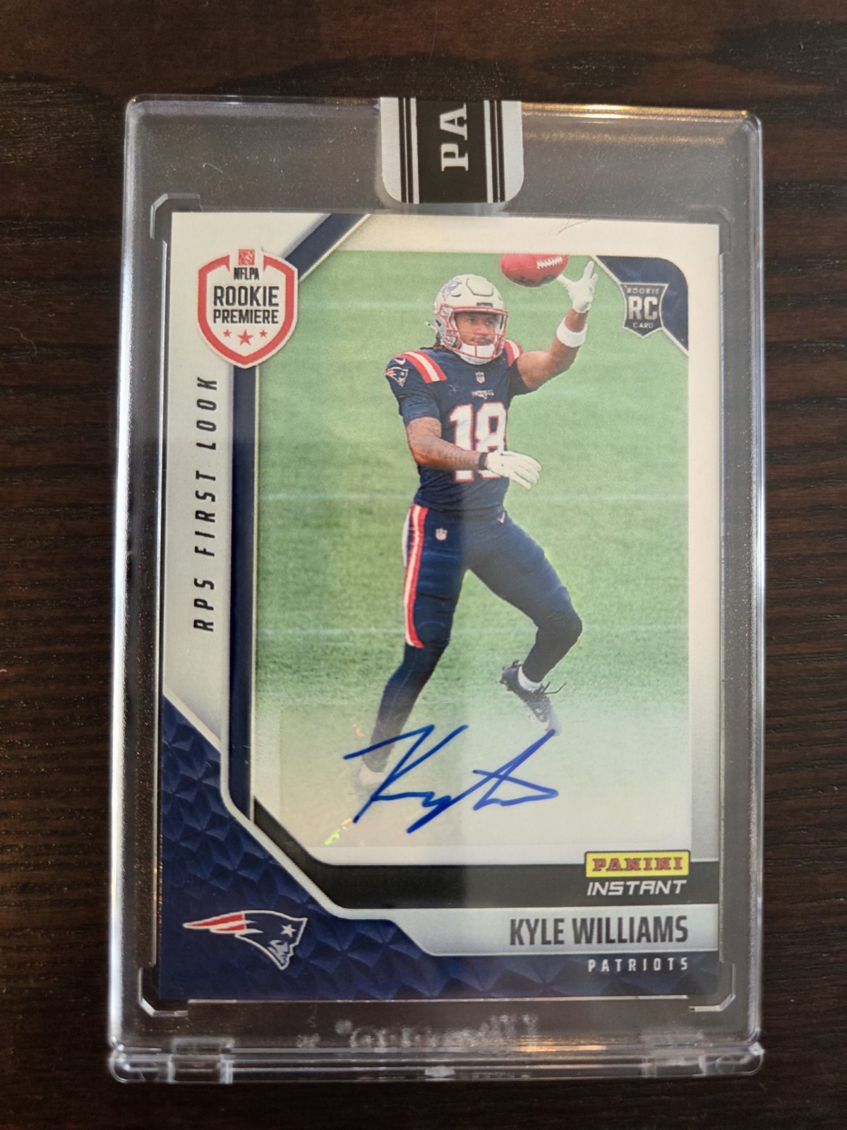 Kyle Williams 2025 Panini Instant RPS First Look Rookie Premiere Auto /99
