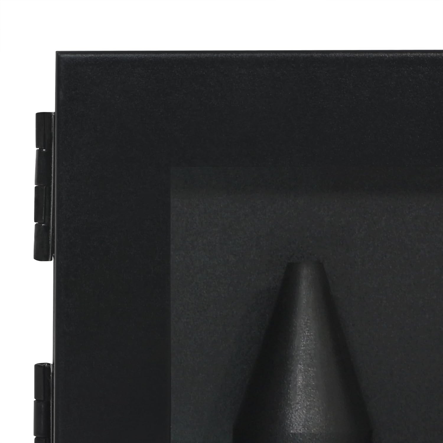 Championship Ring Display Case Holds 3 Rings with Lock Wall Mount Black