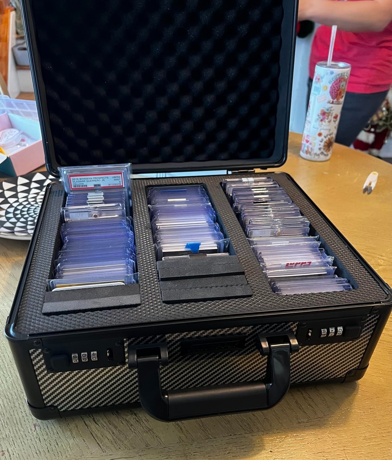 Zion Design Trading Card Storage – TSA Lock – Navy Blue#