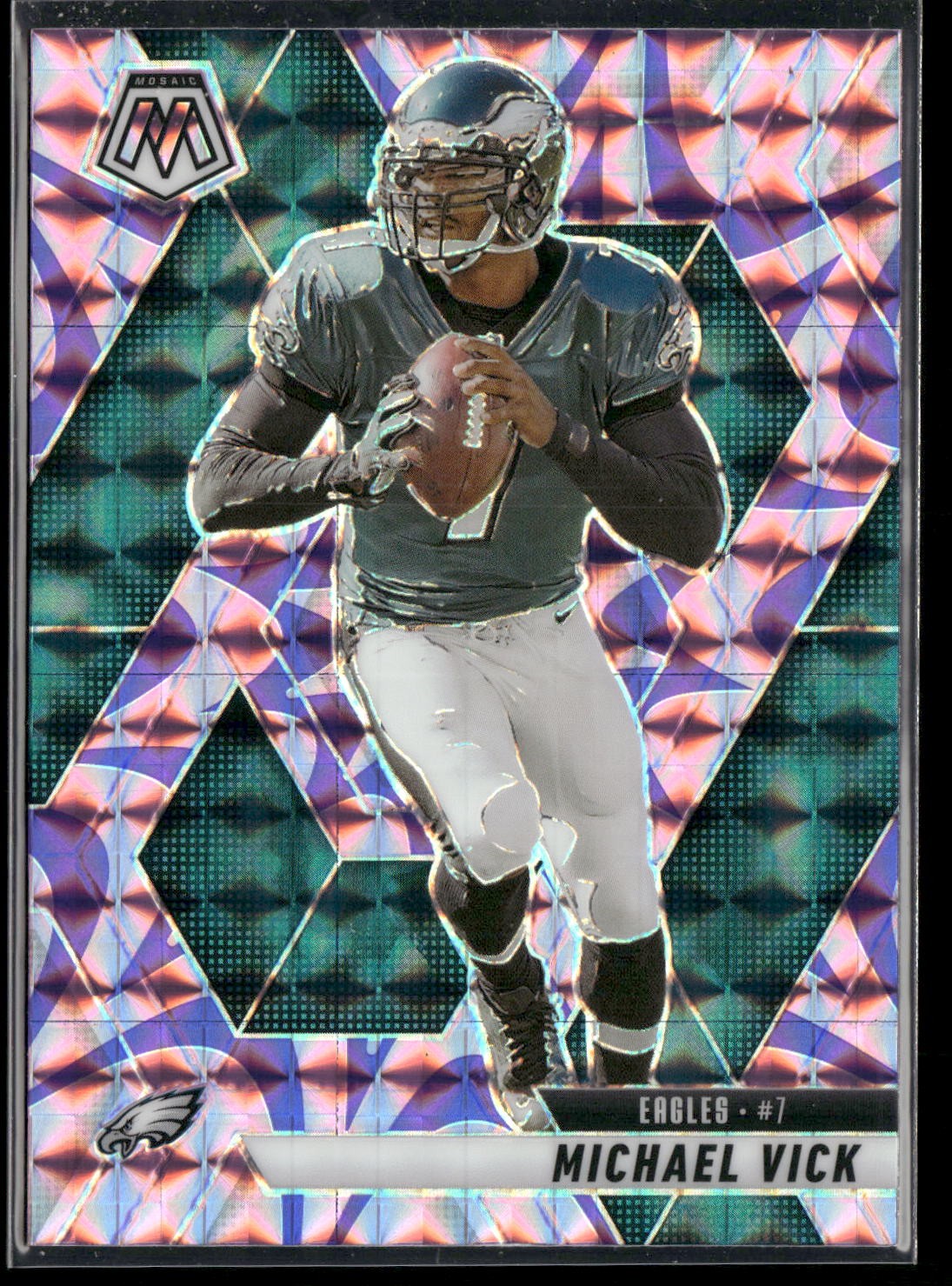 Michael Vick Mosaic Camo Pink Philadelphia Eagles 2025 Panini Mosaic #215