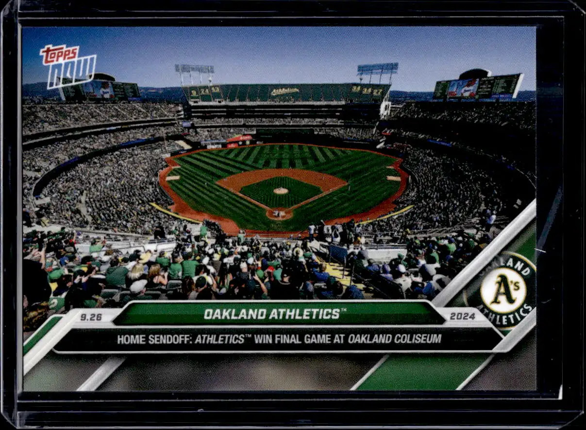 2024 Topps Now #760 Oakland Athletics Base Card (Quantity)