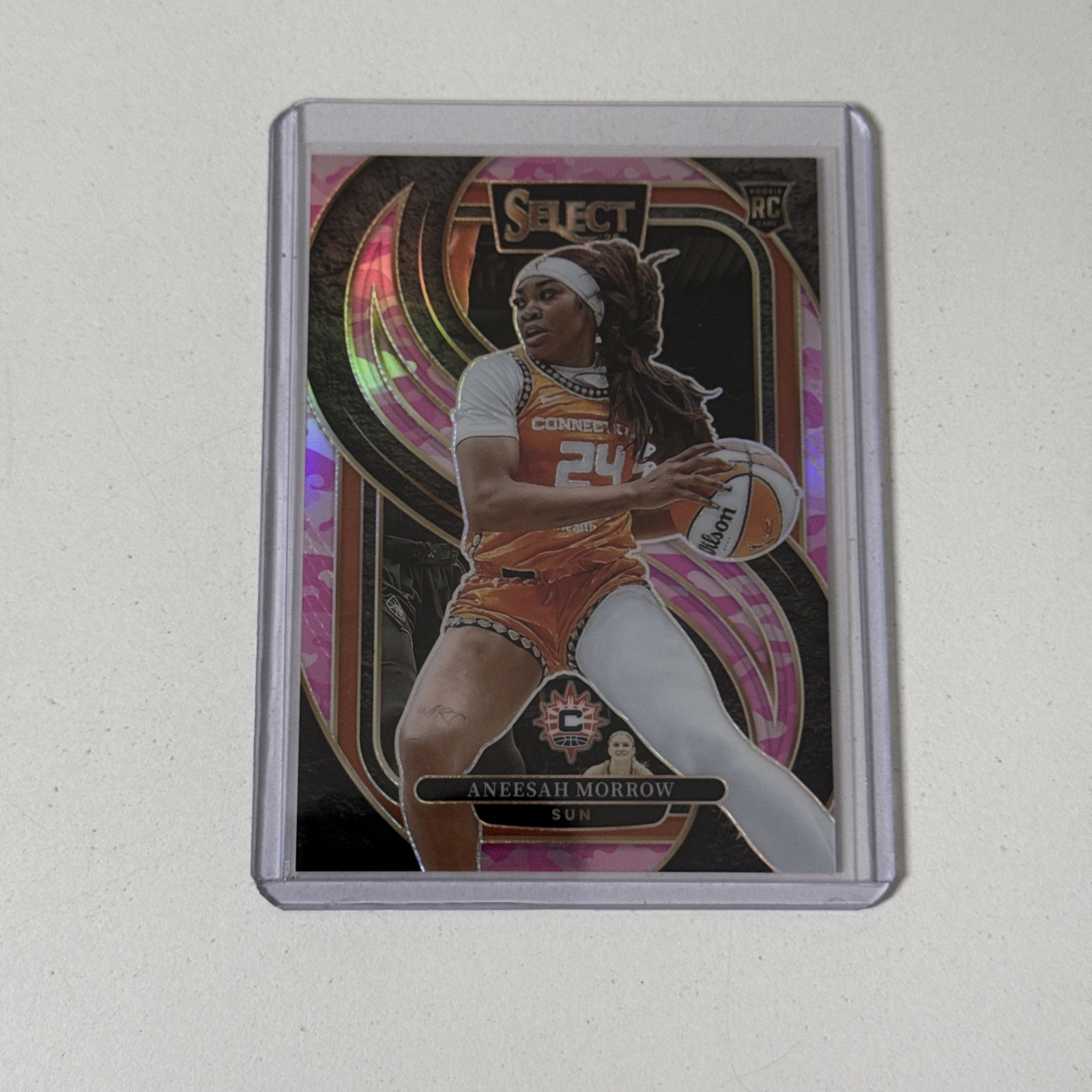 2025 Panini Select WNBA Aneesah Morrow Pink Camo /175 Premier #176 RC