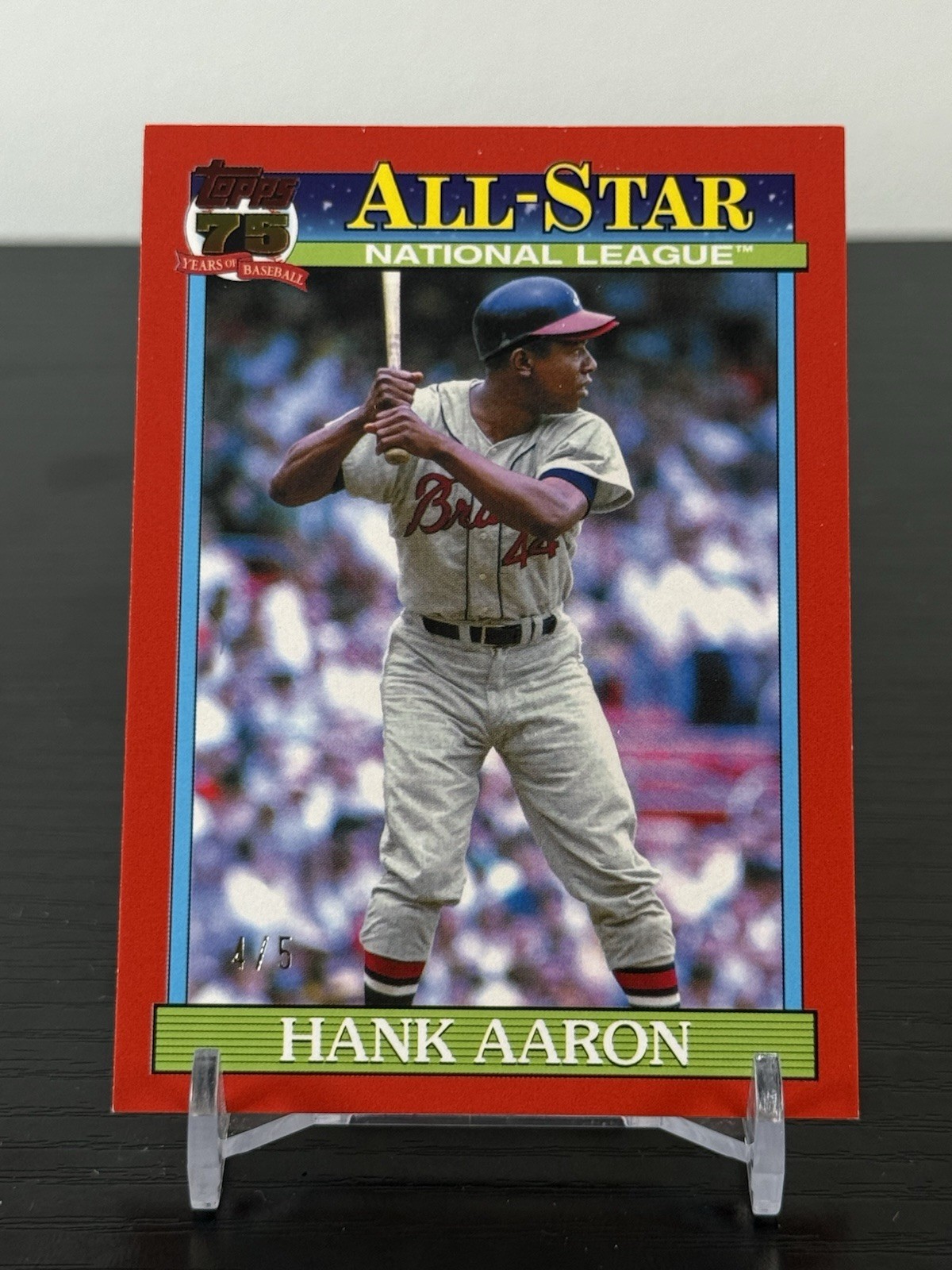 Hank Aaron 2026 Topps Series 2 1991 All Star Throwback Red /5