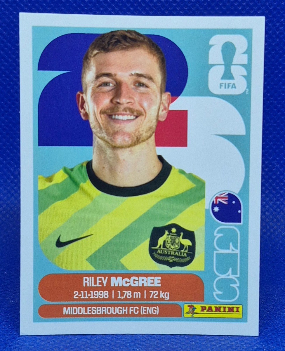 2026 Panini FIFA World Cup Sticker Riley McGree #AUS 12 – Australia