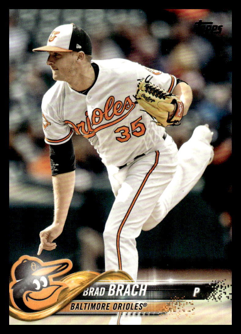 2018 Topps Brad Brach #358 Baltimore Orioles Baseball Card