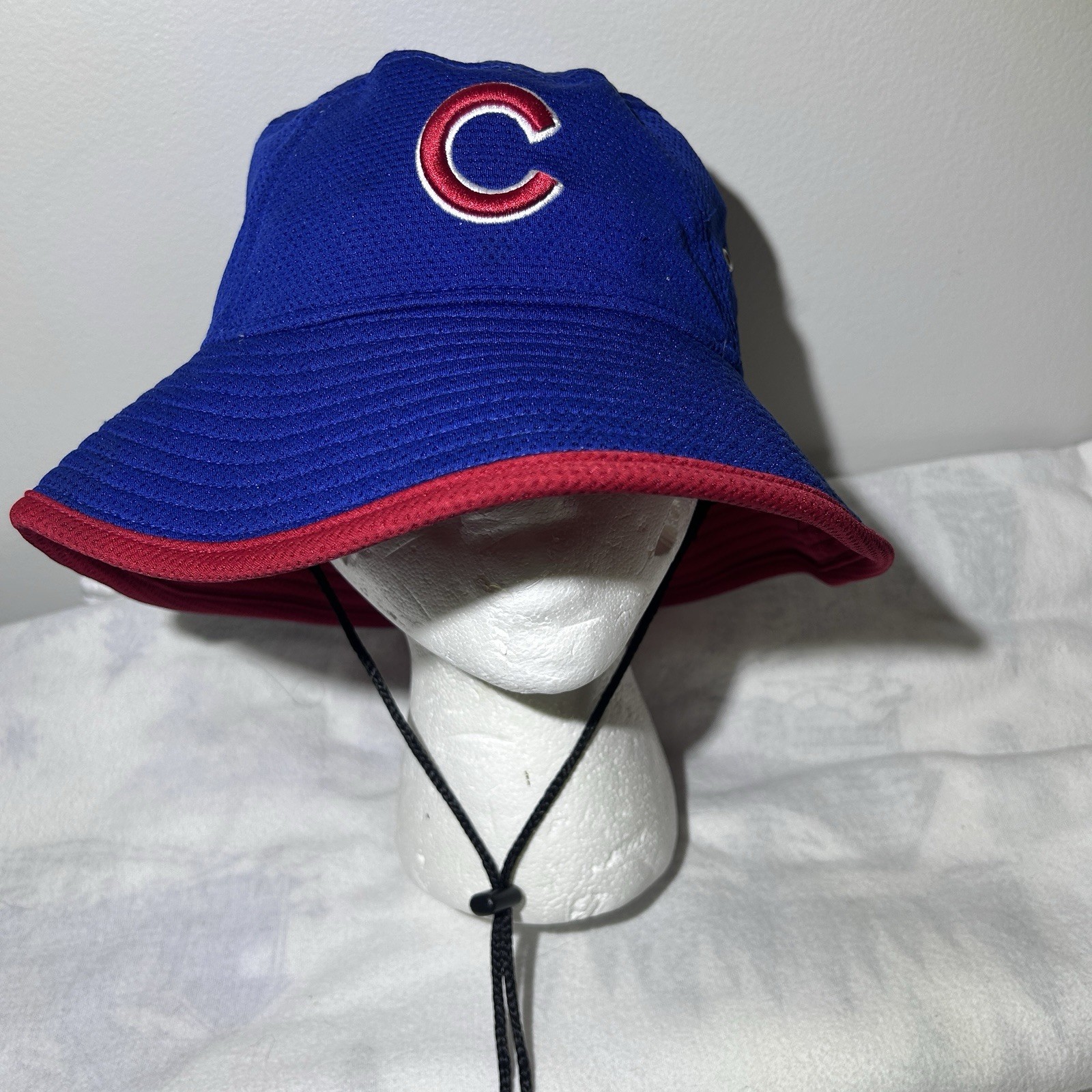 New Era MLB Chicago Cubs Tech Bucket Hat Blue/red Unisex Adult One Size
