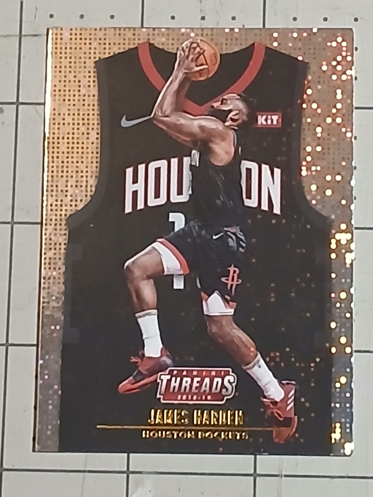 2018-19 Panini Threads James Harden Statement Jersey Dazzle Shortprint