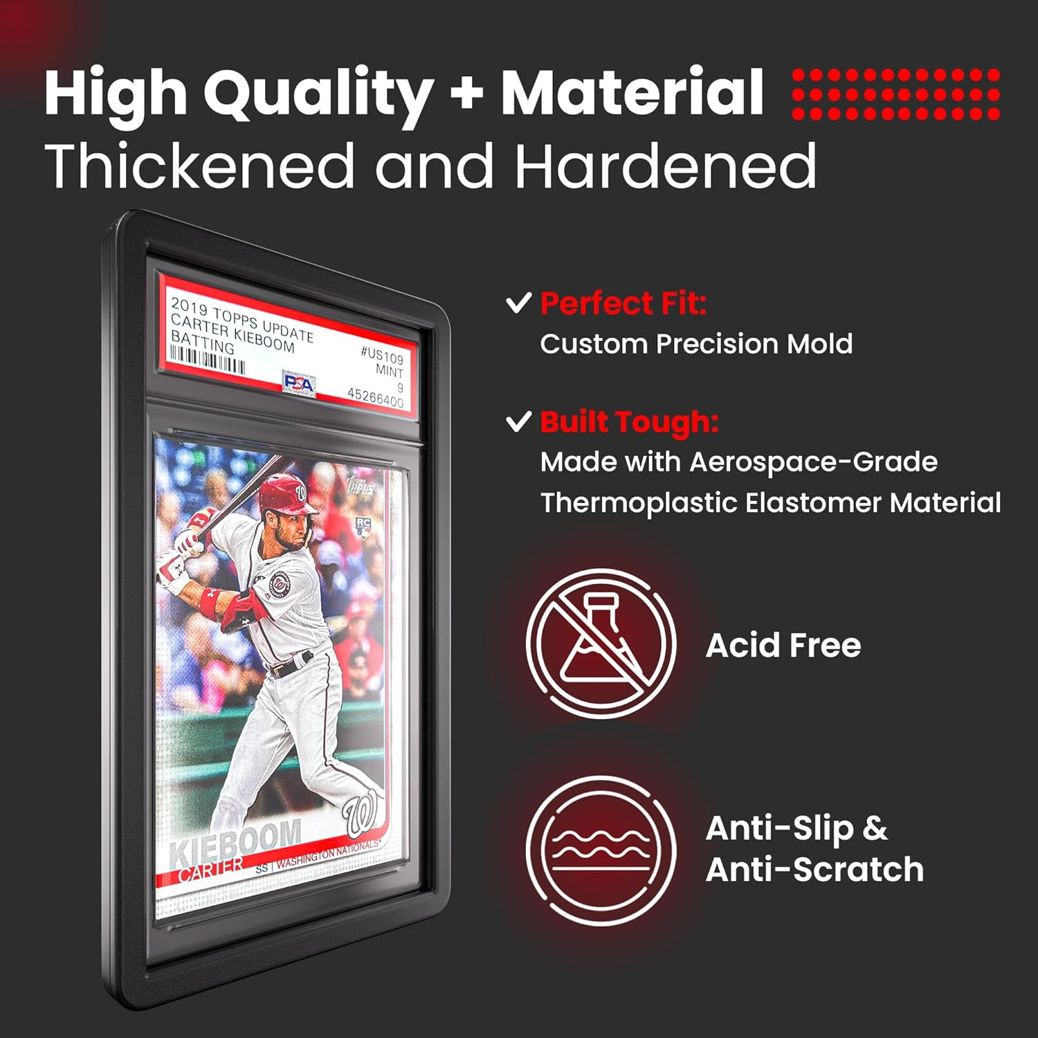 Multi-Color TPU Card Protectors – PSA Slab Bumper Pack of 10