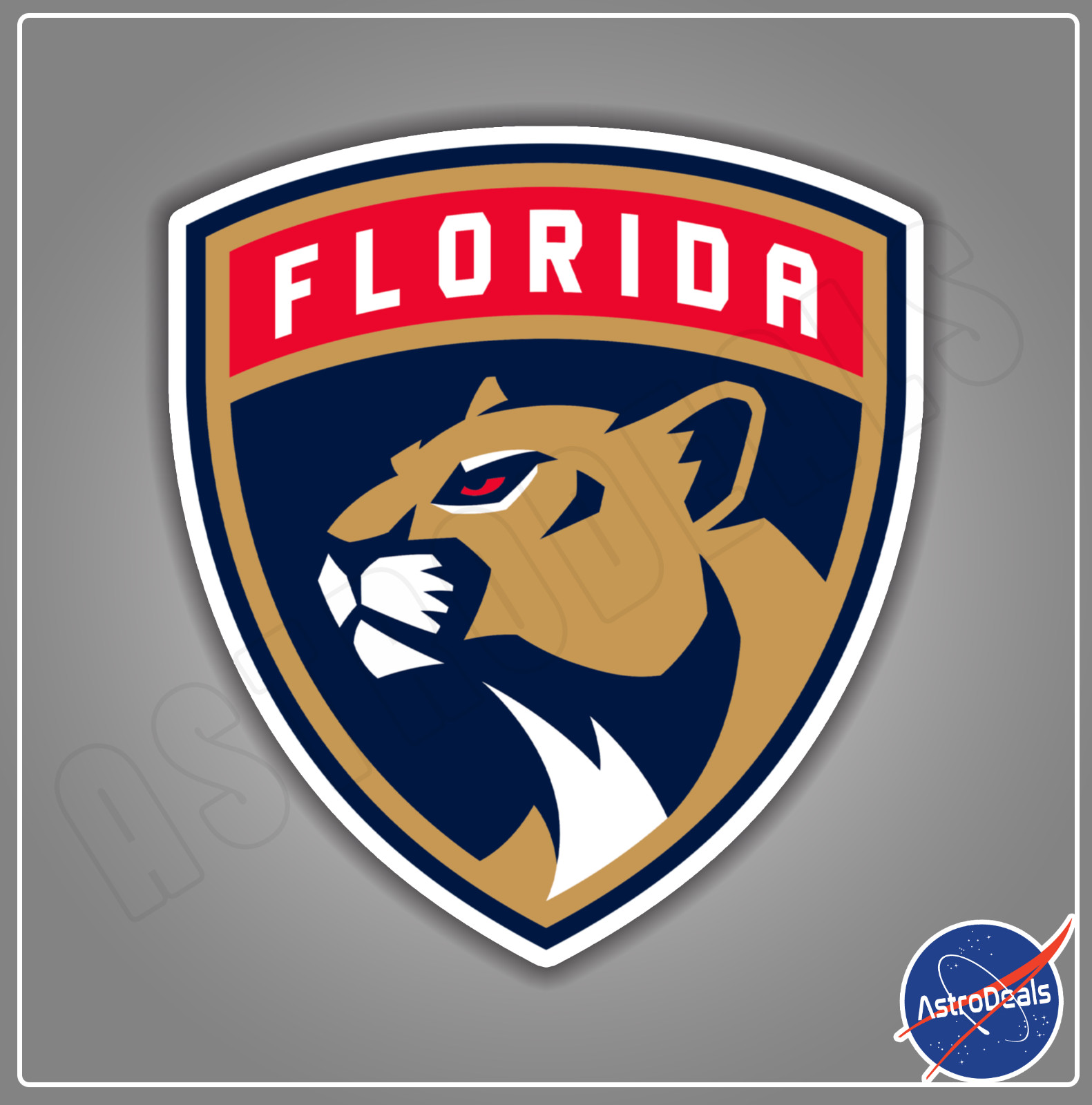 Florida Panthers NHL Ice Hockey Logo Sticker Decal *Size: 3″-12″*