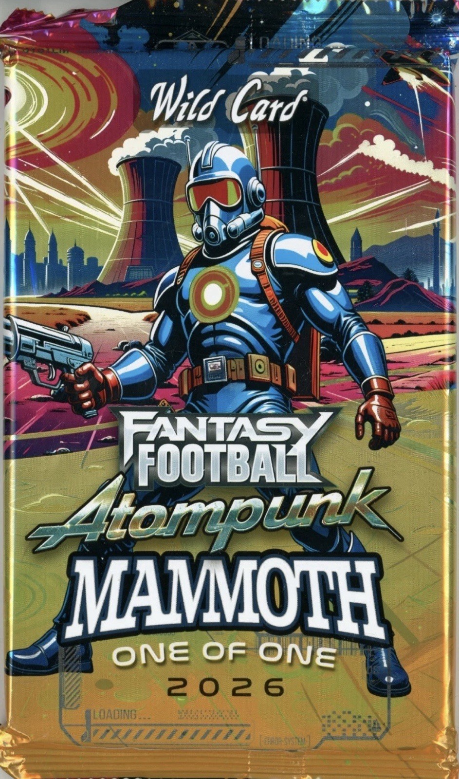 2026 Wild Card Football Atompunk Mammoth Guaranteed 1/1 Sealed Pack Oversized