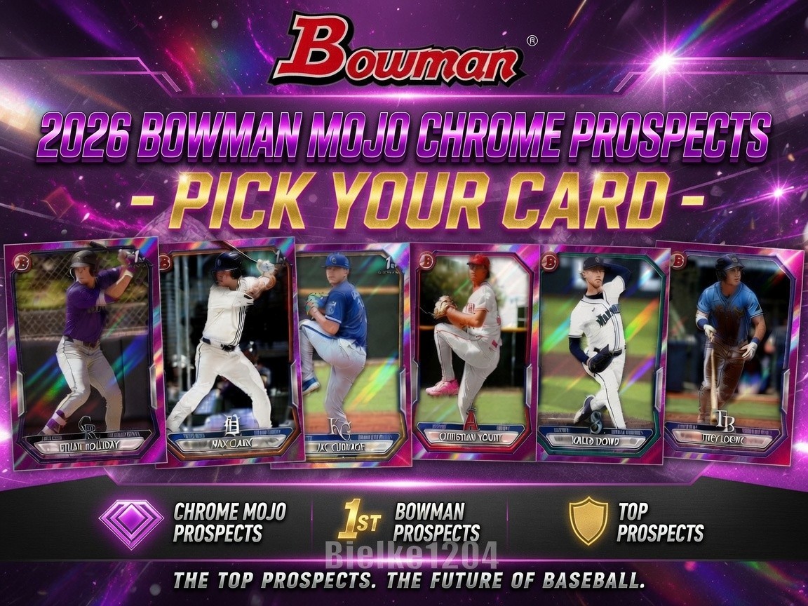 2026 Bowman Chrome Prospects (Mojo) BCP-1 – BCP-150 You Pick! Complete Your Set
