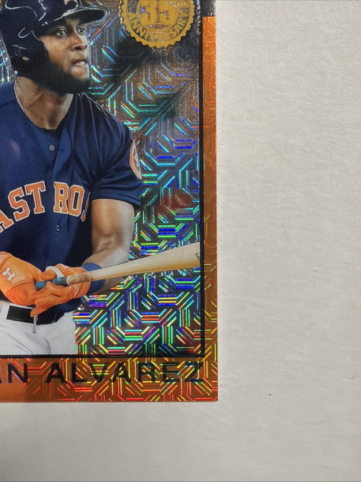 2021 Topps Silver Pack Yordan Alvarez #86BC-67 /25 Orange Color Match Astros