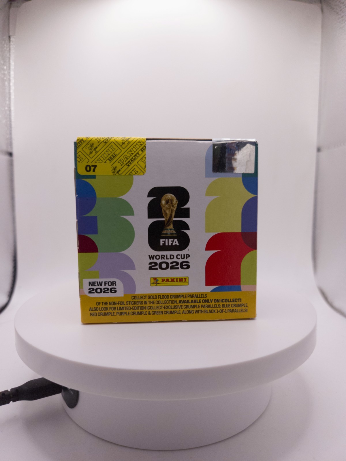 2026 Panini World Cup iCollect Gold Crumple Sealed 50 Pack Box Soft Cover Album