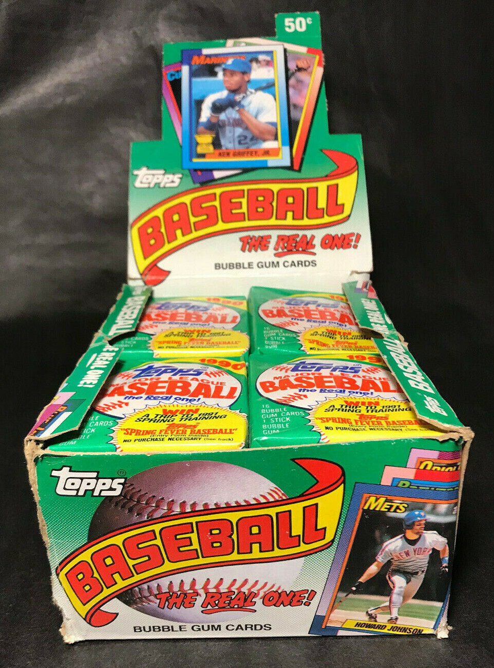 1990 Topps Baseball Cards, 1 Unopened Sealed Wax PACK From Wax Box, 16 Cards