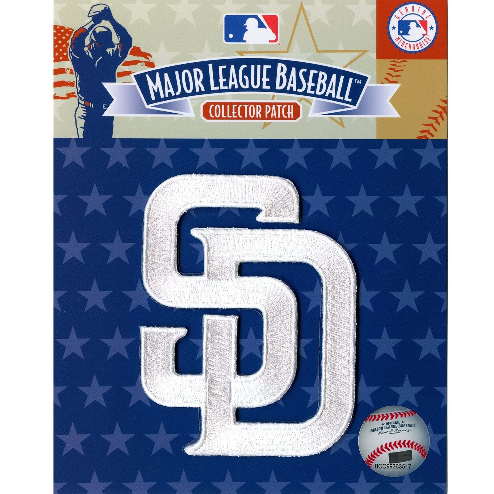 San Diego Padres Team Sleeve ‘SD’ White Letter Logo Hat Jersey Sleeve MLB Patch