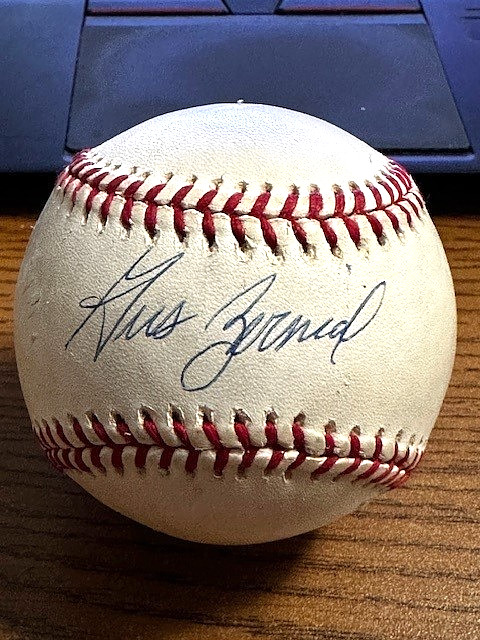 GUS ZERNIAL 2 SIGNED AUTOGRAPHED OAL BASEBALL! White Sox, Athletics, Tigers!