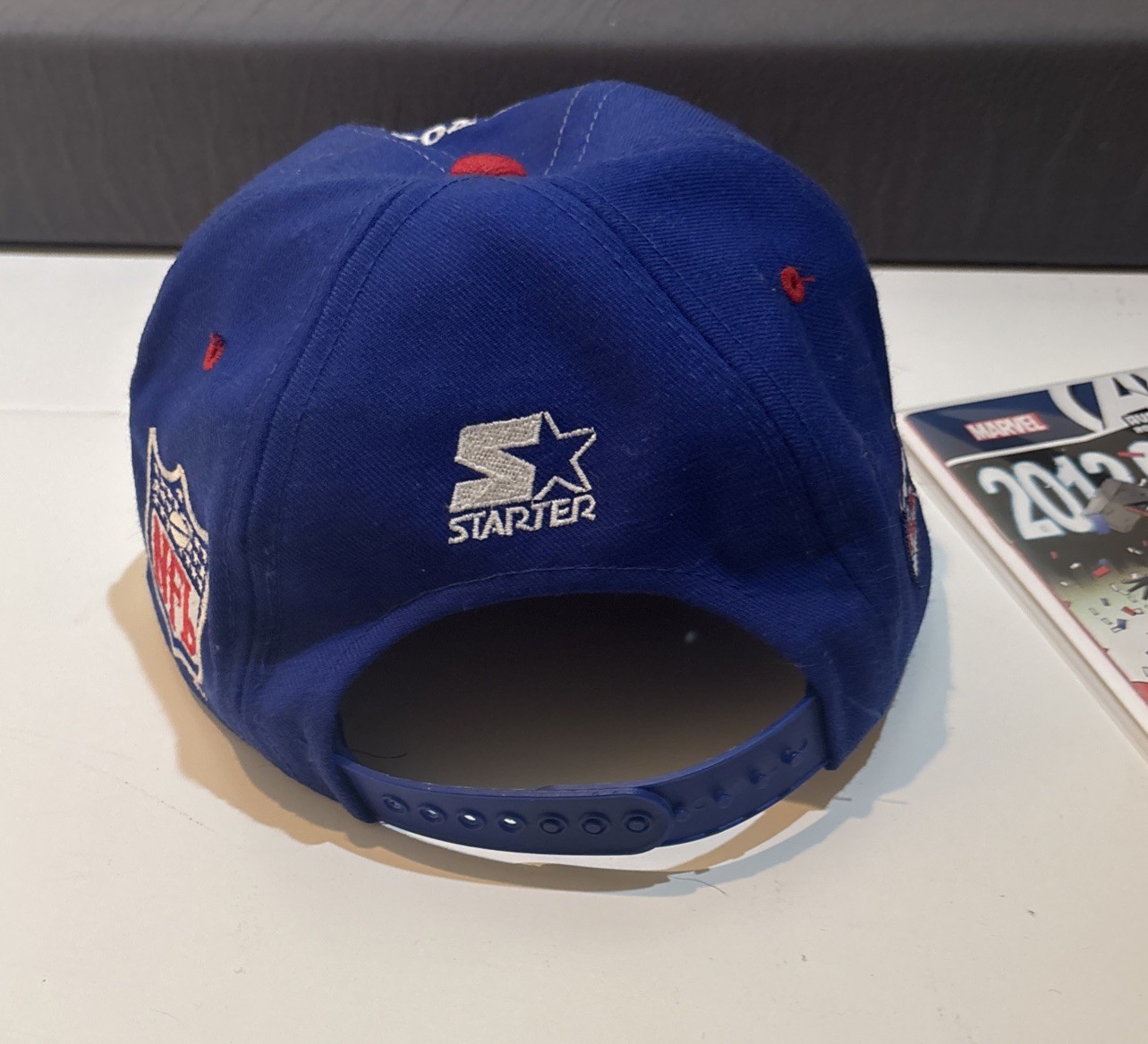 VTG STaRTER NY GiANTS HAT CLEAN 2012 CHaMPIONS X MEN MvsAVenGERS CoMIC NM WoW!!