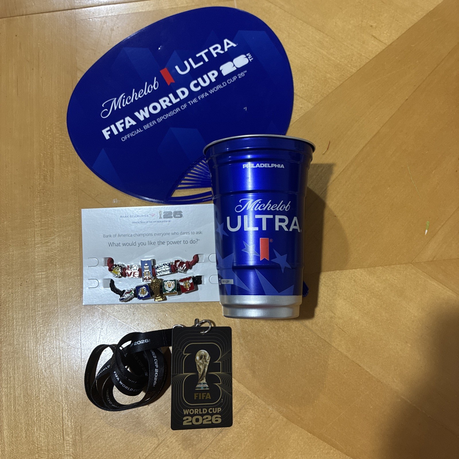 NWT FIFA World Cup 2026 Philadelphia Bracelet Bundle