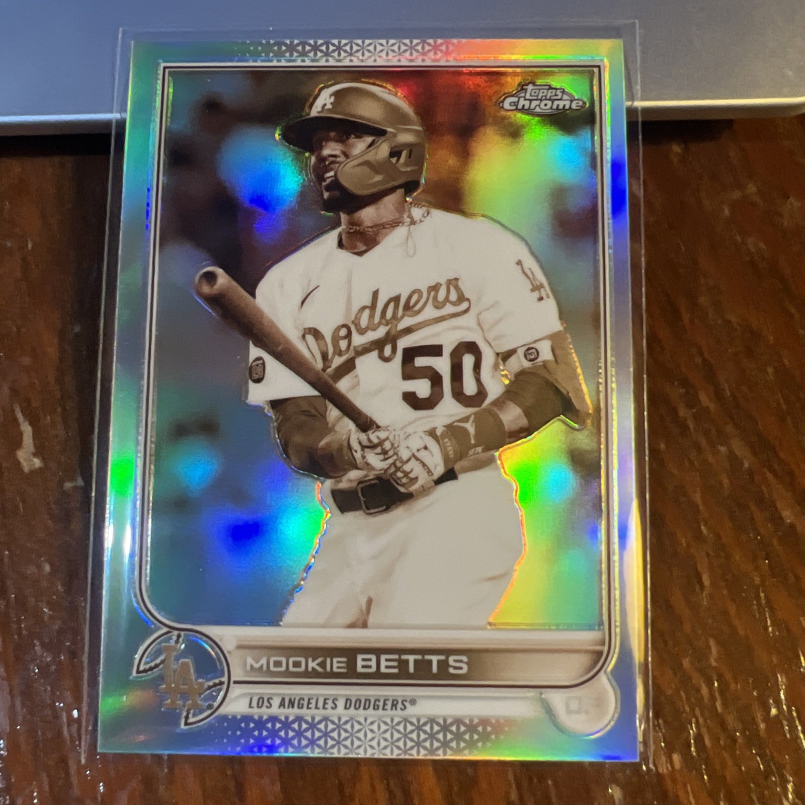 Mookie Betts 2022 Topps Chrome Sepia Refractor #100 Los Angeles Dodgers NM-MT