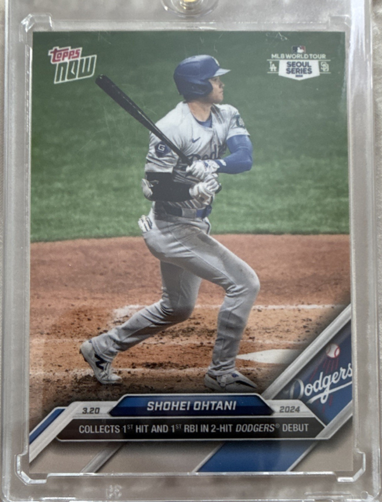 Topps 2024 Now Shohei Ohtani #1 Dodgers MLB World Tour Seoul Series Base