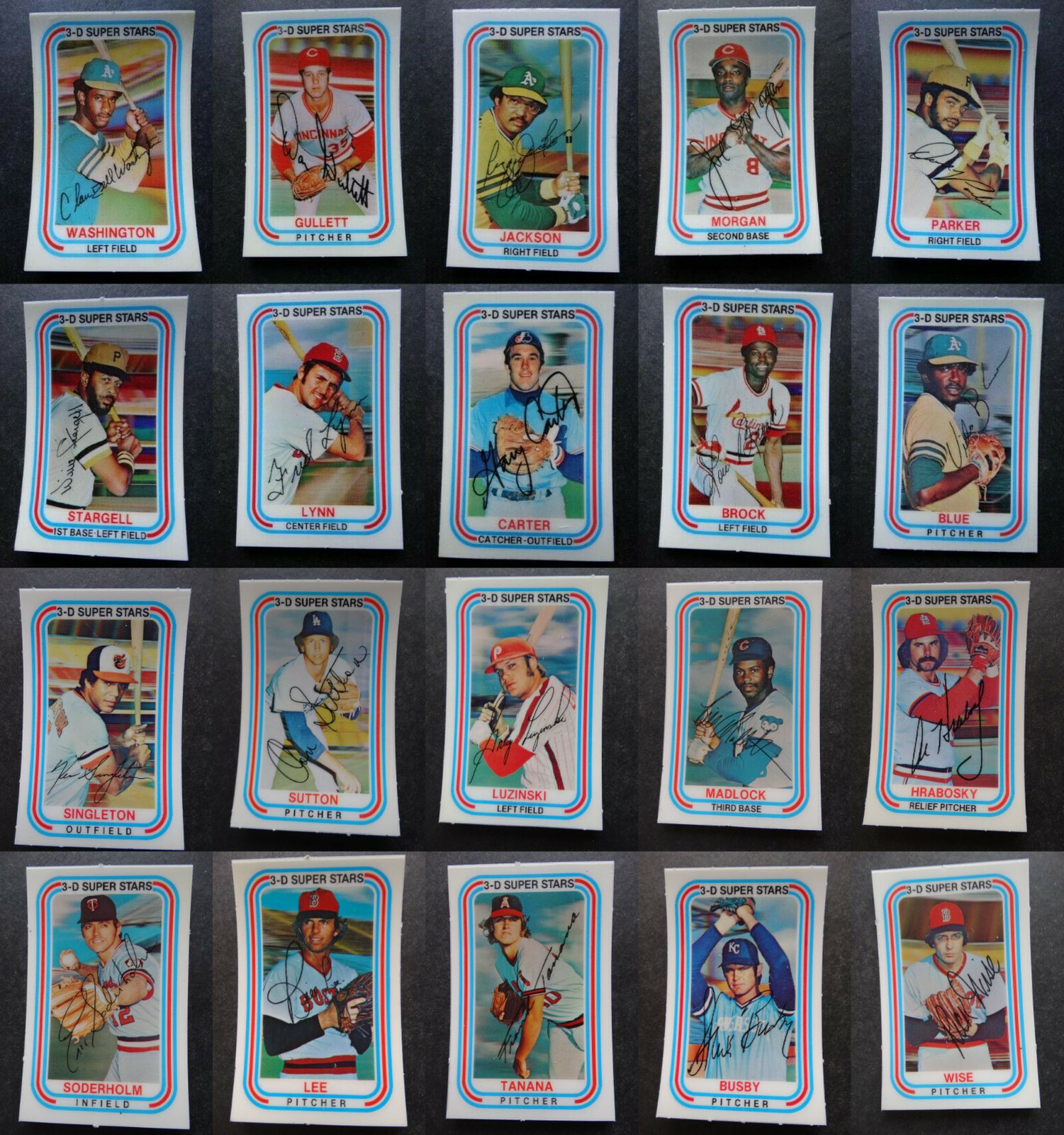 1976 Kellogg’s 3-D Baseball Cards Complete Your Set You U Pick From List 1-57