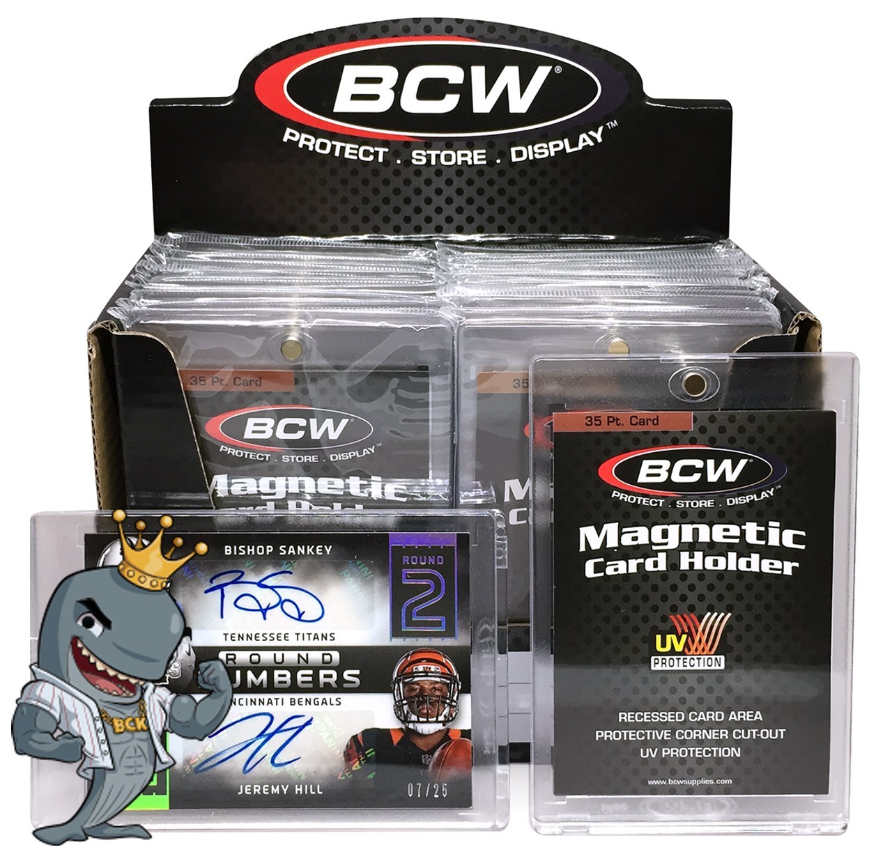 BCW Magnetic 35pt Card Holder 20ct Box – $1.67/Magnet FREE SHIP