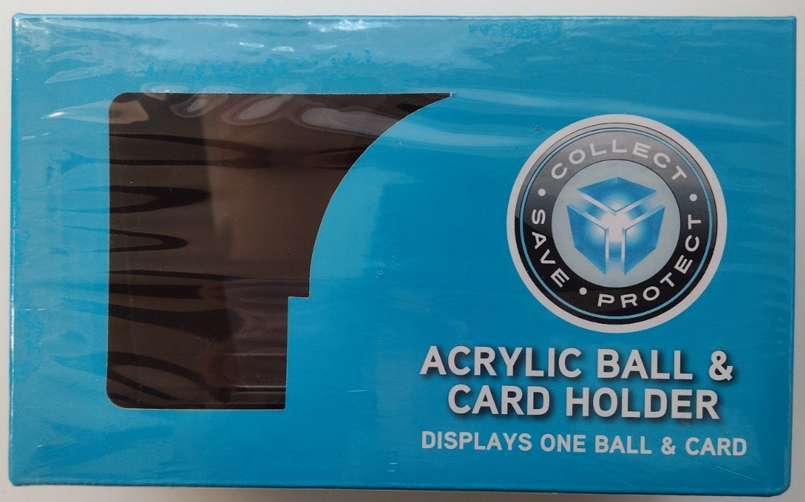 CSP Acrylic Baseball & Card Holder Display NIP AB02
