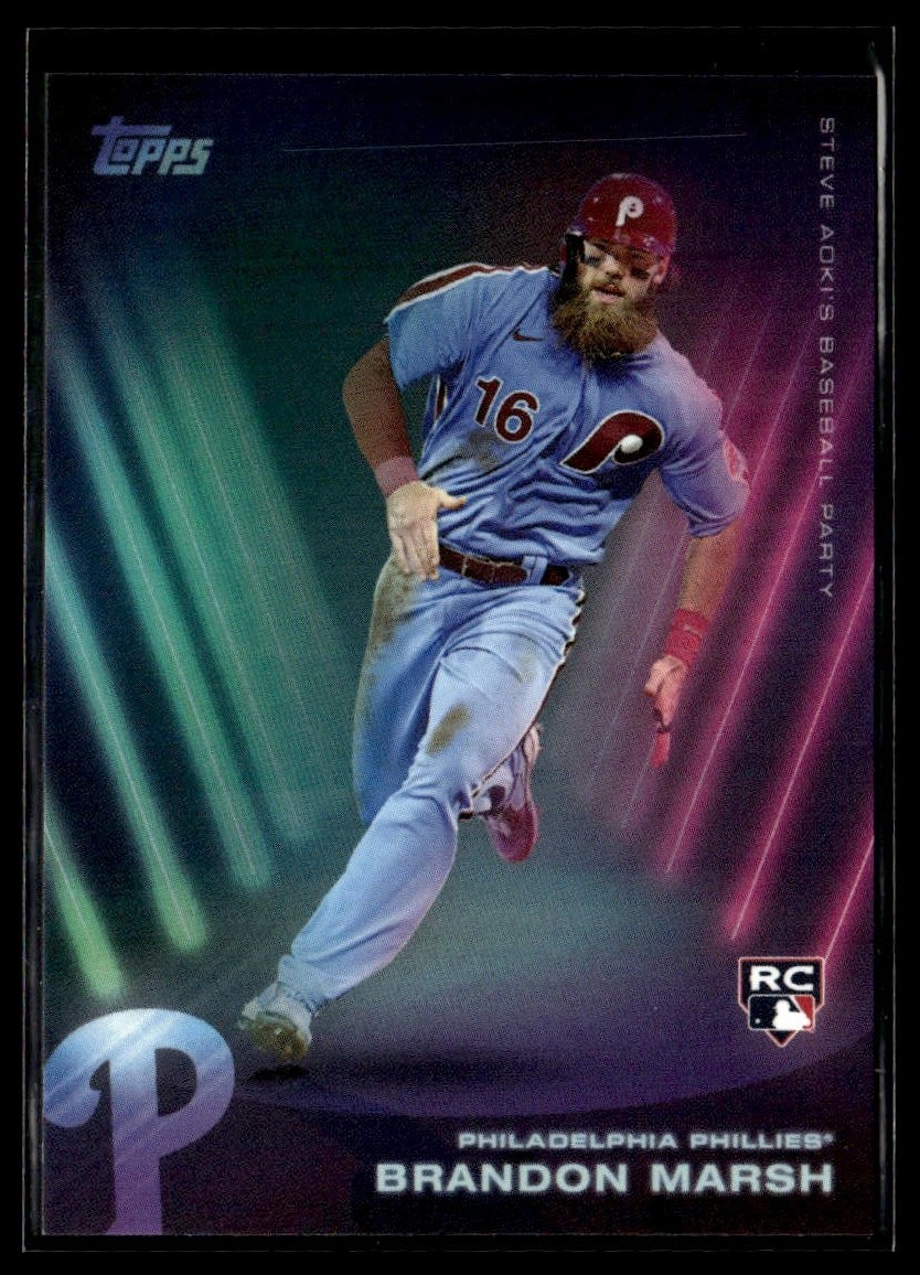 2022 Topps X Steve Aoki 193 Brandon Marsh Philadelphia Phillies RC