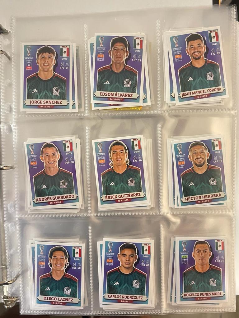 Mexico Players 2022 FIFA World Cup Qatar Panini Stickers