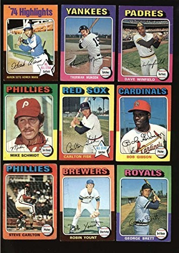 1975 Topps Baseball Stars and Semi Stars