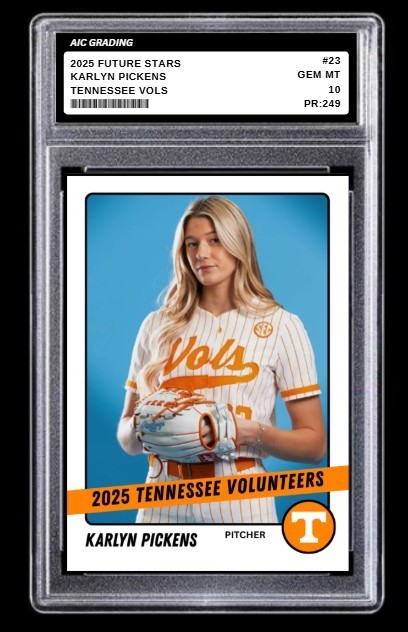 2025 Karlyn Pickens Future Stars Rookie Card #23 Tennessee Vols Graded 10