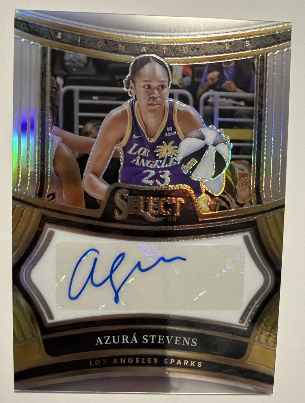 2025 PANINI SELECT WNBA SILVER PRIZM AUTO AZURA STEVENS SPARKS / CHICAGO SKY